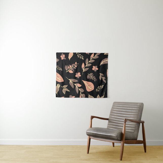Tapete De Parede Série de Desenho de Flores (In Situ (Horizontal))