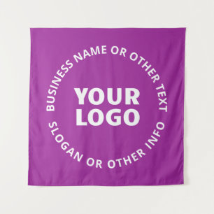 Tapete De Parede Seu Logotipo & Texto Personalizável   Violeta Roxo