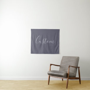 Tapete De Parede Seu nome   Script de Lavanda Elegante em Roxo Preg