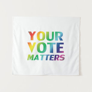 Tapete De Parede "Seu voto é importante" orgulho lgbtq lgbt arco-