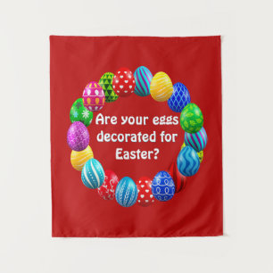 Tapete De Parede "Seus ovos são decorados para Páscoa?"