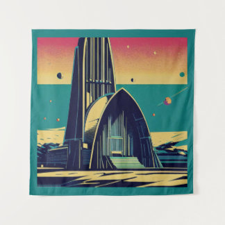 Tapete De Parede SF Futurística Igreja 3