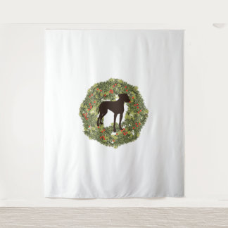 Tapete De Parede Shadow Silhouette Weimaraner em uma Terra