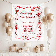 She's Fresh Off The Market Bridal Shower Sign
