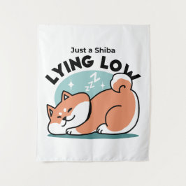 Tapete De Parede Shiba Inu Relaxa Arte: Apenas uma Shiba Mentira Ba