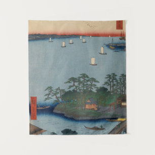 Tapete De Parede Shinagawa Susaki Vintage Ukiyo-e Arte Japonesa