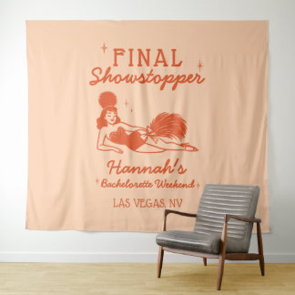 Tapete De Parede Showgirl Final Showstopper Bachelorette Backdrop