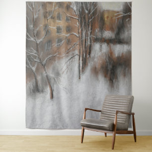 Tapete De Parede Silêncio de Inverno junto à Janela