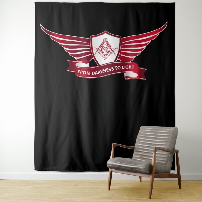 Tapete De Parede Símbolo de maçonaria e escudo (In Situ)