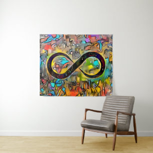 Tapete De Parede Símbolo Infinity Neurodiversidade de Sensibili
