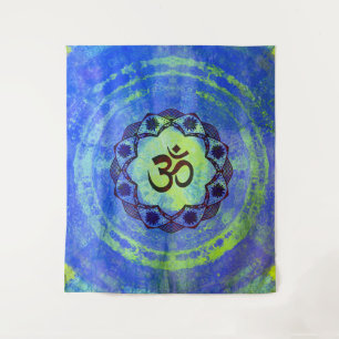 Tapete De Parede Símbolo Ohm, mandala - verde