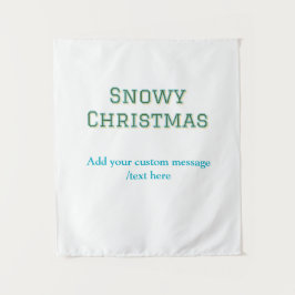 Tapete De Parede Simple minimal green happy holidays Christmas