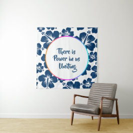 Tapete De Parede Simples Celebração Floral da Herança AAPI
