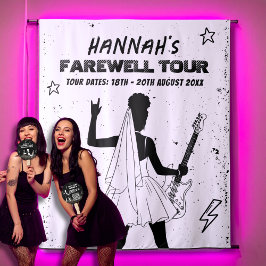 Tapete De Parede Sinal de boas-vindas da Banda Punk Rock Bacheloret