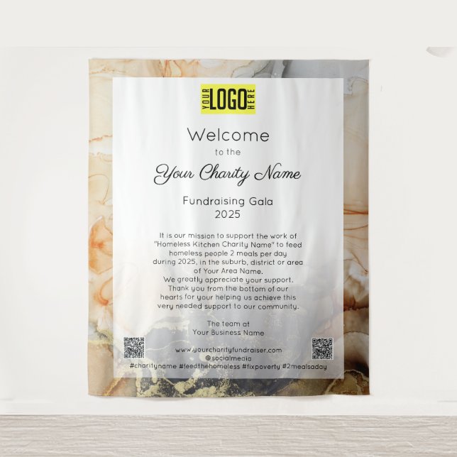 Tapete De Parede Sinal de boas-vindas da Gala de eventos de drenage (Frente)