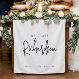 Tapete De Parede Sinal de Boas-Vindas de Casamento Moderno e Elegan
