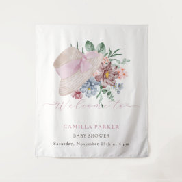 Tapete De Parede Sinal de boas-vindas do Chá de fraldas de Jardim p