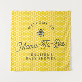 Tapete De Parede Sinal de Boas-vindas do Chá de fraldas Mama-A-Bee