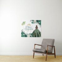 Sinal de boas-vindas Dourado da Quinceañera Green 