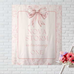 Tapete De Parede Sinal de boas-vindas personalizado do Whimsy Toile