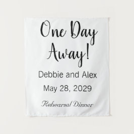 Tapete De Parede Sinal de Jantar de Ensaios de Casamento Um Dia à F