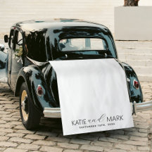 Sinal de Tecido para Carro de Casamento Recém-Casa
