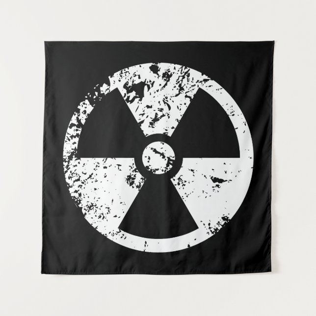 Tapete De Parede Sinal radioativo nuclear (Frente)