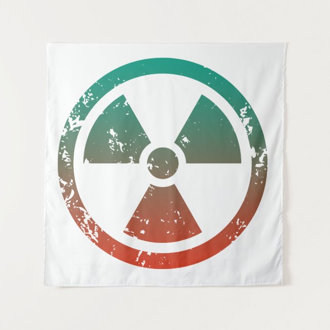 Tapete De Parede Sinal radioativo nuclear (Frente)