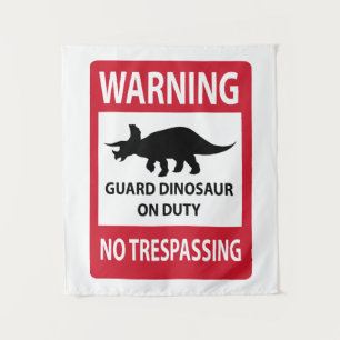 Tapete De Parede Sinal Sem Passagem (Triceratops)