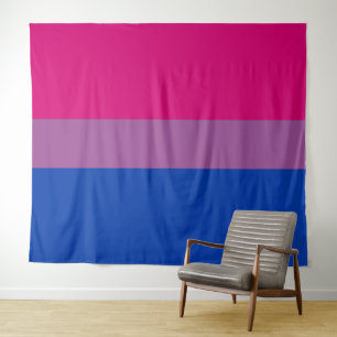 Tapete De Parede Sinalizador de Orgulho Bissexual Horizontal