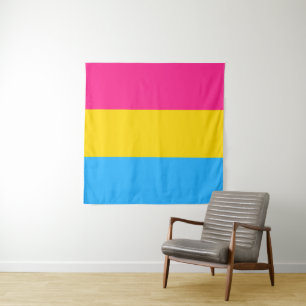 Tapete De Parede Sinalizador do Orgulho Pansexual LGBTQ