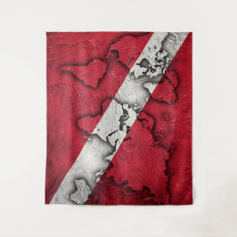 Tapete De Parede Sinalizador scuba do estilo Vintage. Bandeja de me