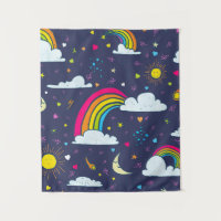Sky with Sun and Rainbows