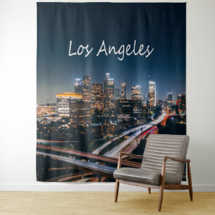 Tapete De Parede Skyline da Califórnia em Los Angeles à noite