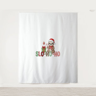 Tapete De Parede Slo Ho Xmas Sloth