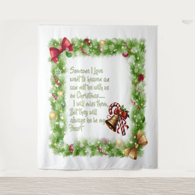 Tapete De Parede Slogan de Natal (Frente)