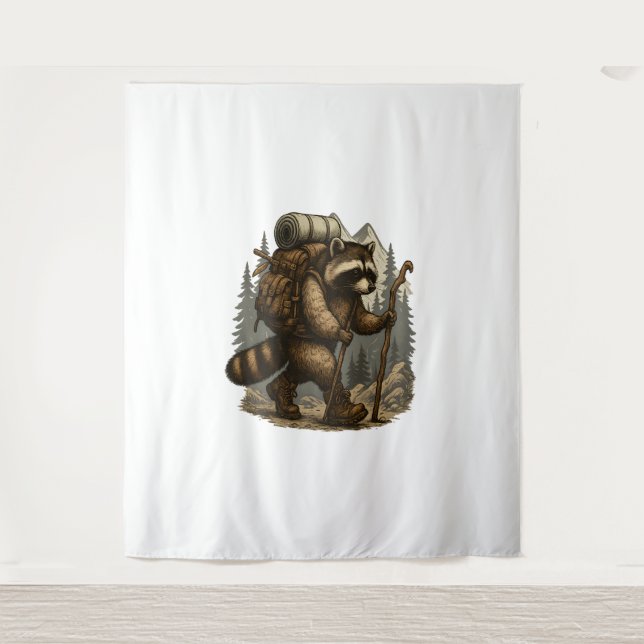 Tapete De Parede Sloth Camping Hiking (Frente)