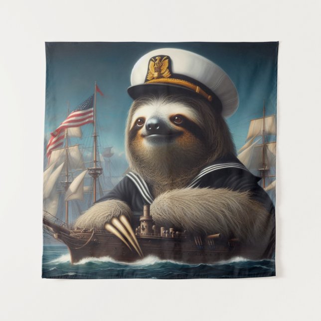 Tapete De Parede Sloth Sailor (Frente)