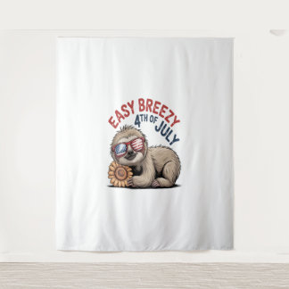 Tapete De Parede Sloth Sunflower 4 de julho