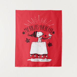 Tapete De Parede Snoopy and Woodstock - Feliz e Brilho