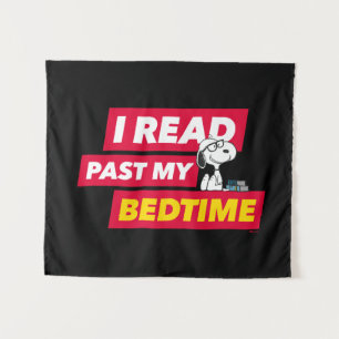 Tapete De Parede Snoopy "Eu Li Passado Da Minha Noite"
