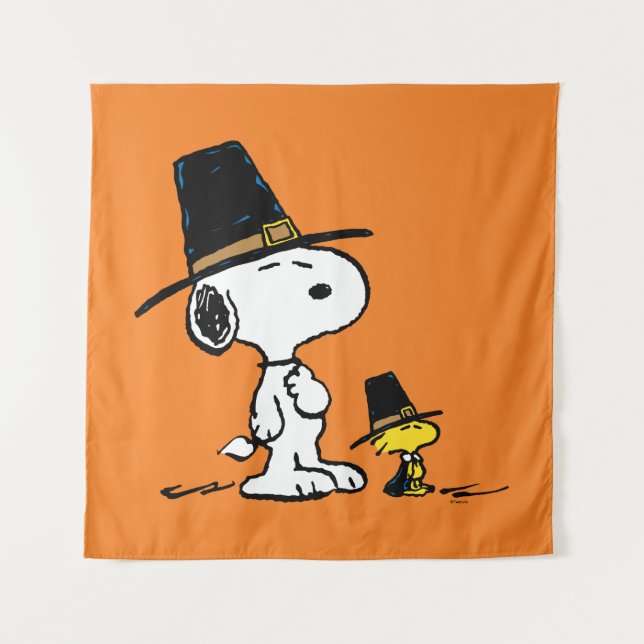 Tapete De Parede Snoopy & Woodstock Pilgrim (Frente)
