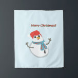 Tapete De Parede Snowman. Merry Christmas.<br><div class="desc">Boneco de neve fofo e divertido!!Alegria do Natal em seu lar!!</div>