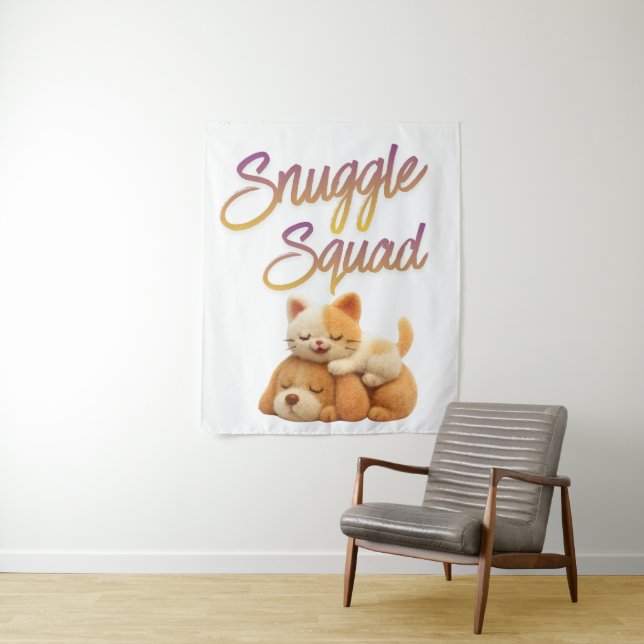 Tapete De Parede Snuggle Squad Wall Tapestry (In Situ)