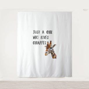 Tapete De Parede Só Uma Menina Que Ama Girafas Bestiçadas
