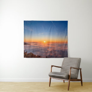Tapete De Parede Sol pingando acima das nuvens pela manhã