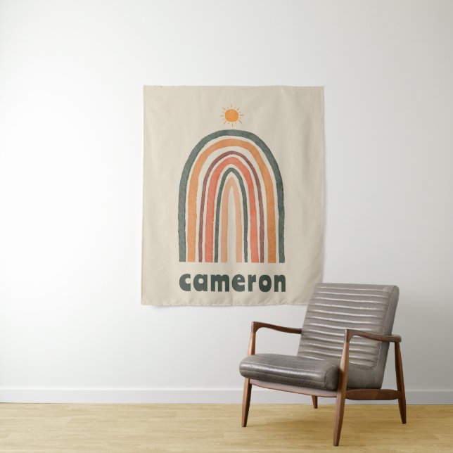 Tapete De Parede Sol Sobre Um Arco-Íris (In Situ)