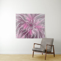 Sonho De Flor Rosa Fractal, Padrão De Fantasia Flo