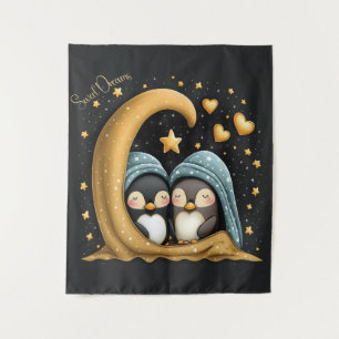 Tapete De Parede Sonhos Doces Design Fofo Pinguim