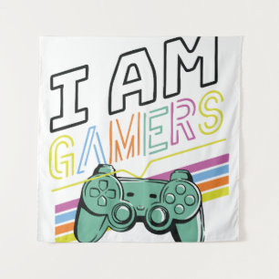 Tapete De Parede Sou Gamers - Retro Neon Gaming Design